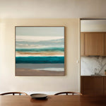 Abstract 1393 Canvas Art 60 x 60 cm / Black