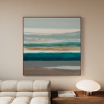 Abstract 1393 Canvas Art 60 x 60 cm / Black