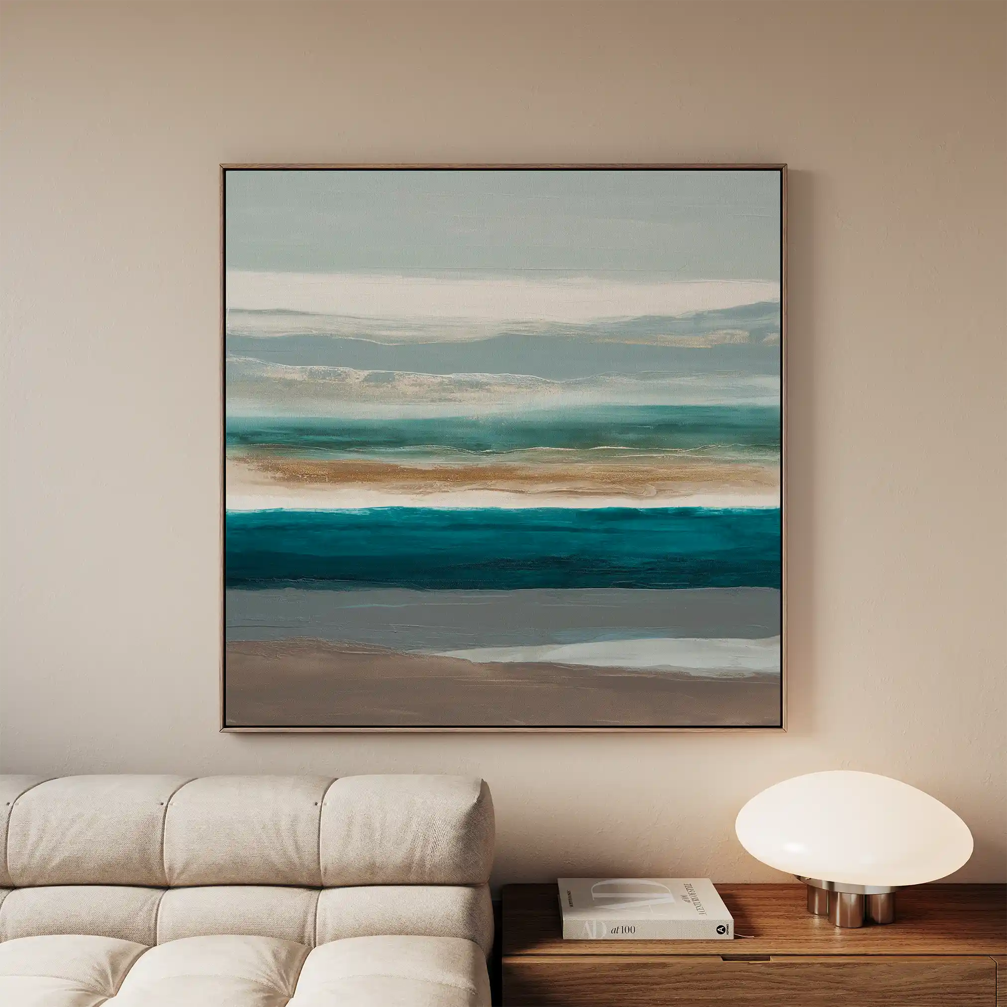 Abstract 1393 Canvas Art 60 x 60 cm / Black