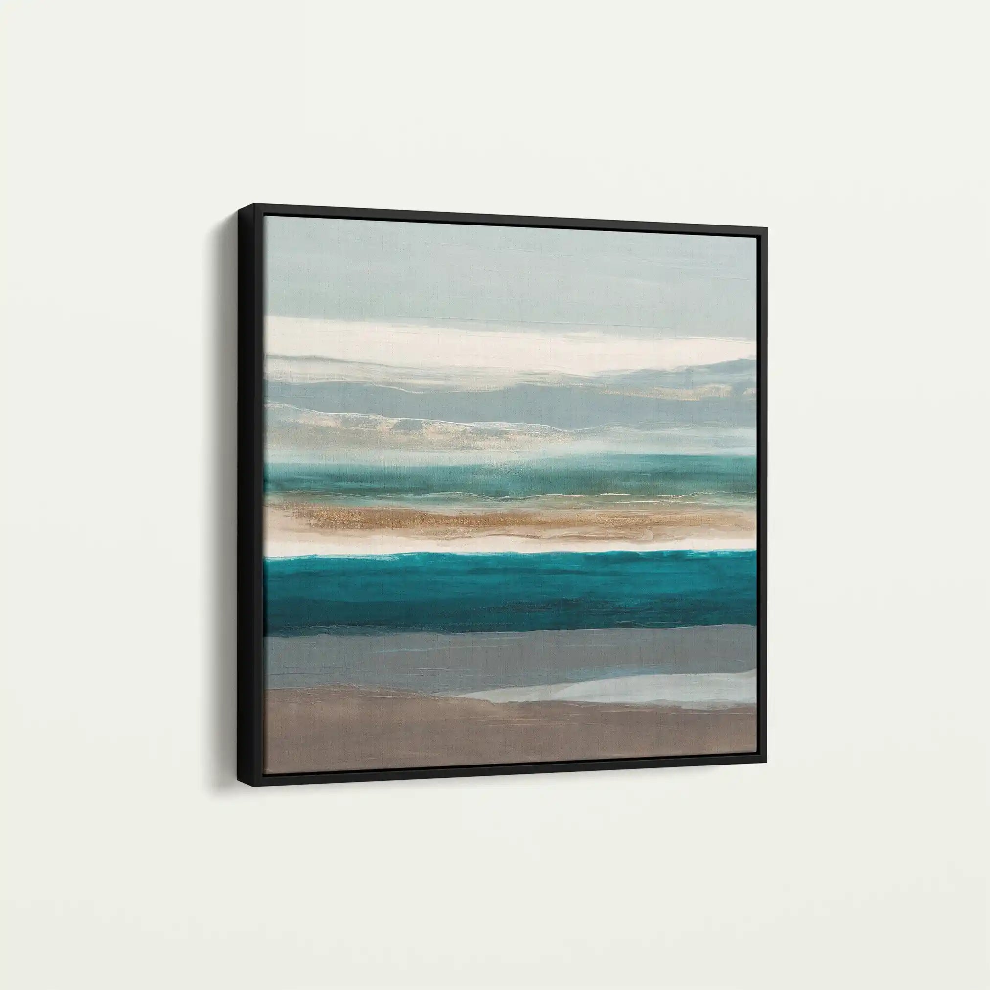 Abstract 1393 Canvas Art 60 x 60 cm / Black