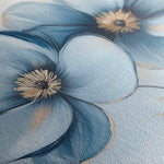 Floral 1393 Canvas Art 60 x 60 cm / Black