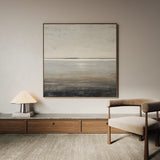 Abstract 1394 Canvas Art 16" x 16" / 40 x 40 cm / Black