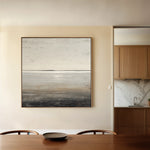 Abstract 1394 Canvas Art 16" x 16" / 40 x 40 cm / Black