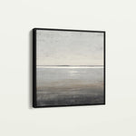 Abstract 1394 Canvas Art 16" x 16" / 40 x 40 cm / Black