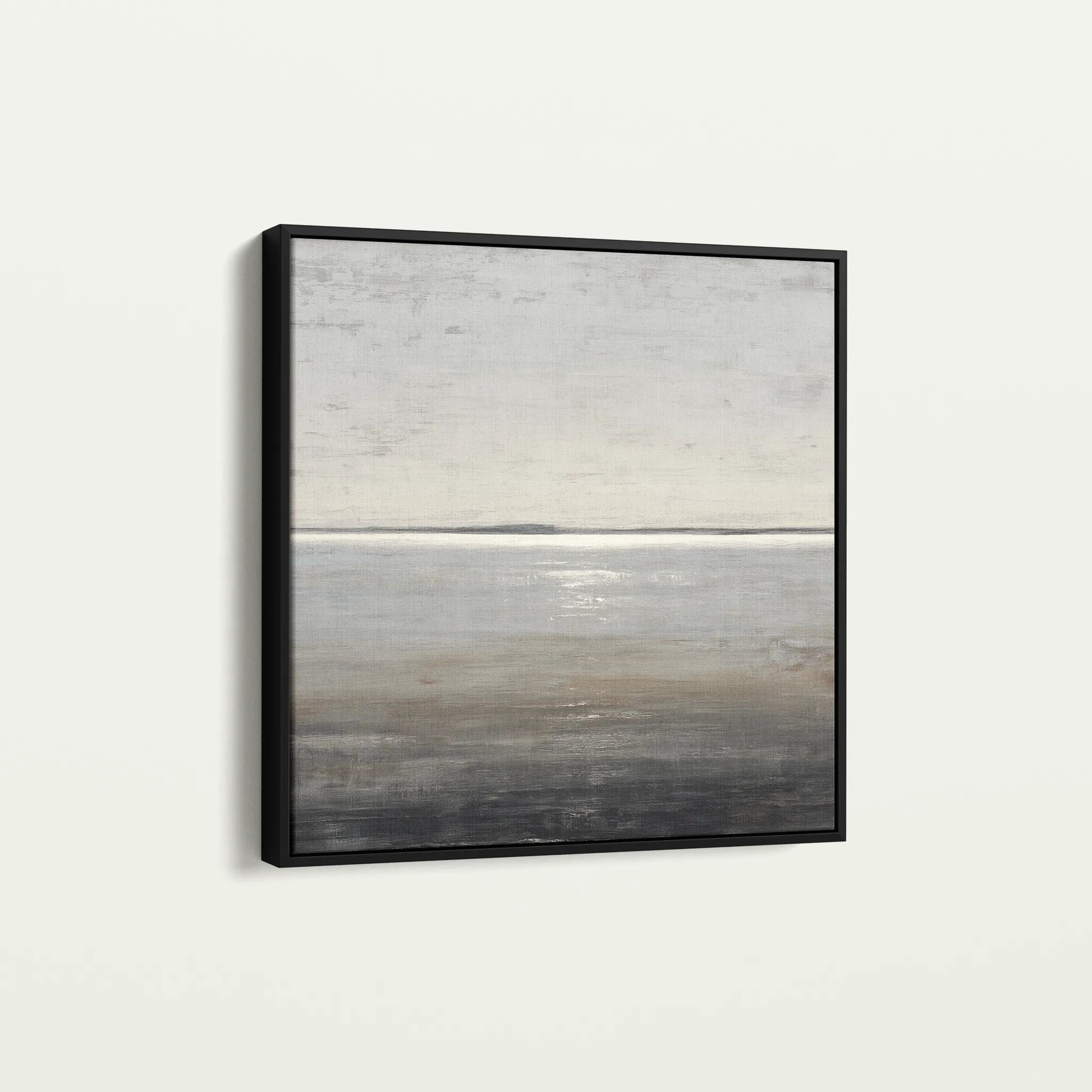 Abstract 1394 Canvas Art 16" x 16" / 40 x 40 cm / Black