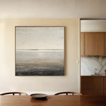Abstract 1394 Canvas Art 60 x 60 cm / Black