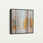 Abstract 1395 Canvas Art 16" x 16" / 40 x 40 cm / Black