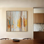 Abstract 1395 Canvas Art 60 x 60 cm / Black