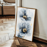 Floral 1395 Canvas Art 18" x 24" / 45 x 60 cm / Black