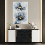 Floral 1395 Canvas Art 18" x 24" / 45 x 60 cm / Black