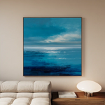 Abstract 1396 Canvas Art 60 x 60 cm / Black