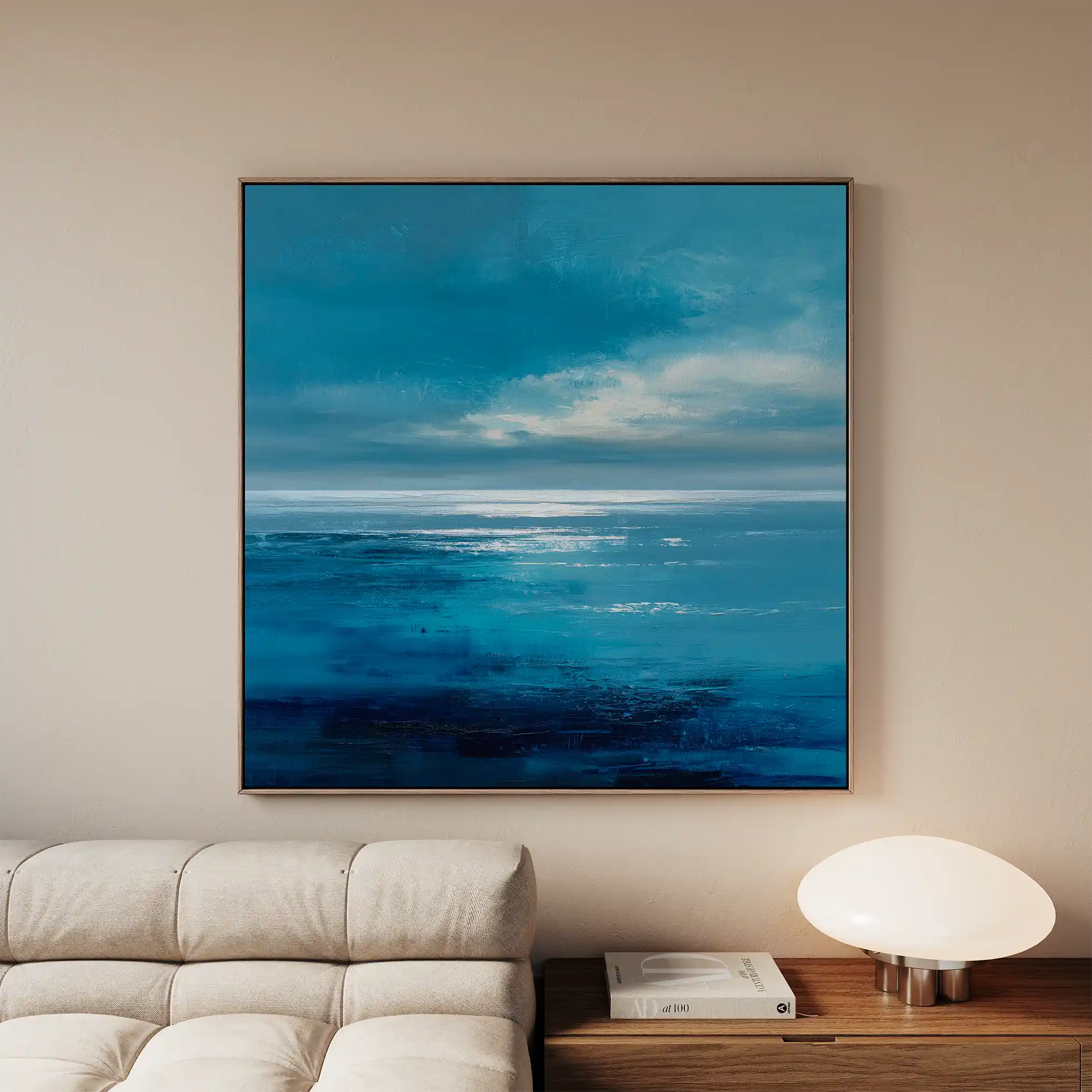 Abstract 1396 Canvas Art 60 x 60 cm / Black