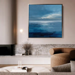 Abstract 1396 Canvas Art 60 x 60 cm / Black