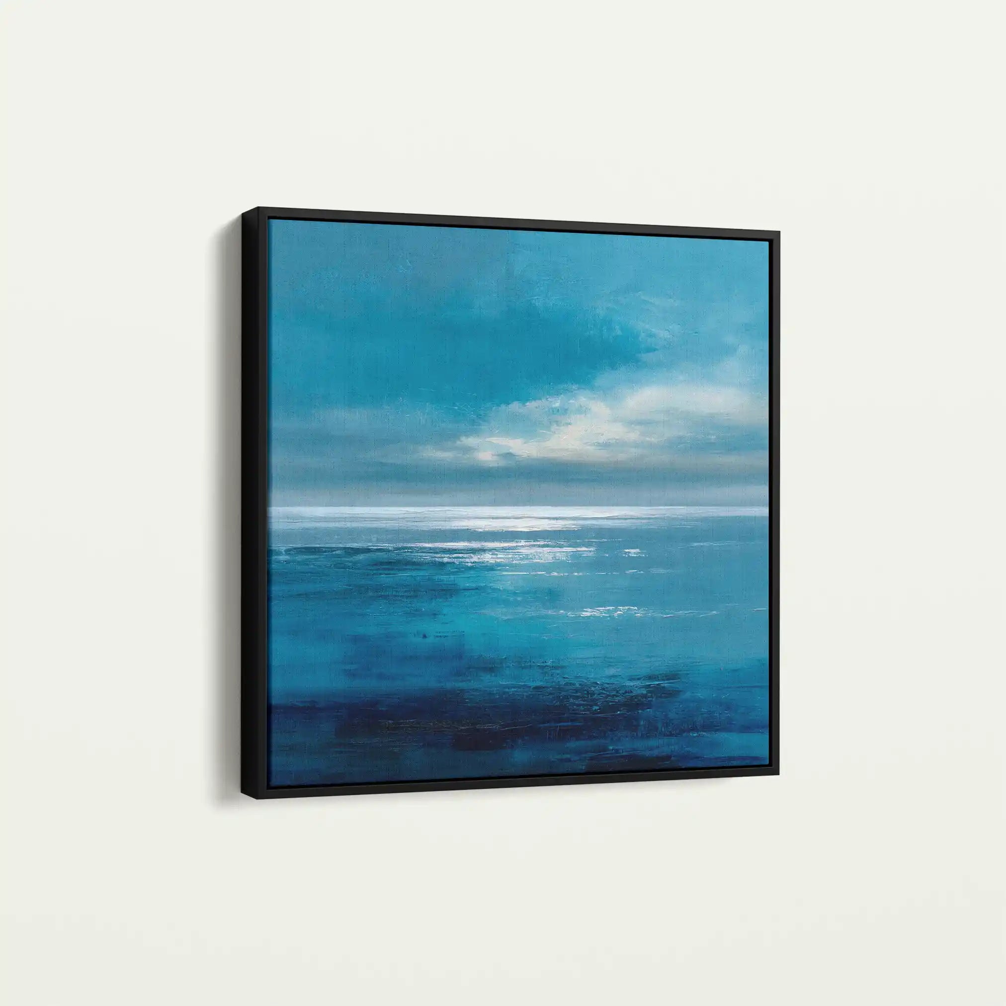 Abstract 1396 Canvas Art 60 x 60 cm / Black