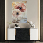 Floral 1396 Canvas Art 18" x 24" / 45 x 60 cm / Black