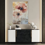 Floral 1396 Canvas Art 18" x 24" / 45 x 60 cm / Black