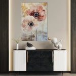 Floral 1396 Canvas Art 60 x 40 cm / Black