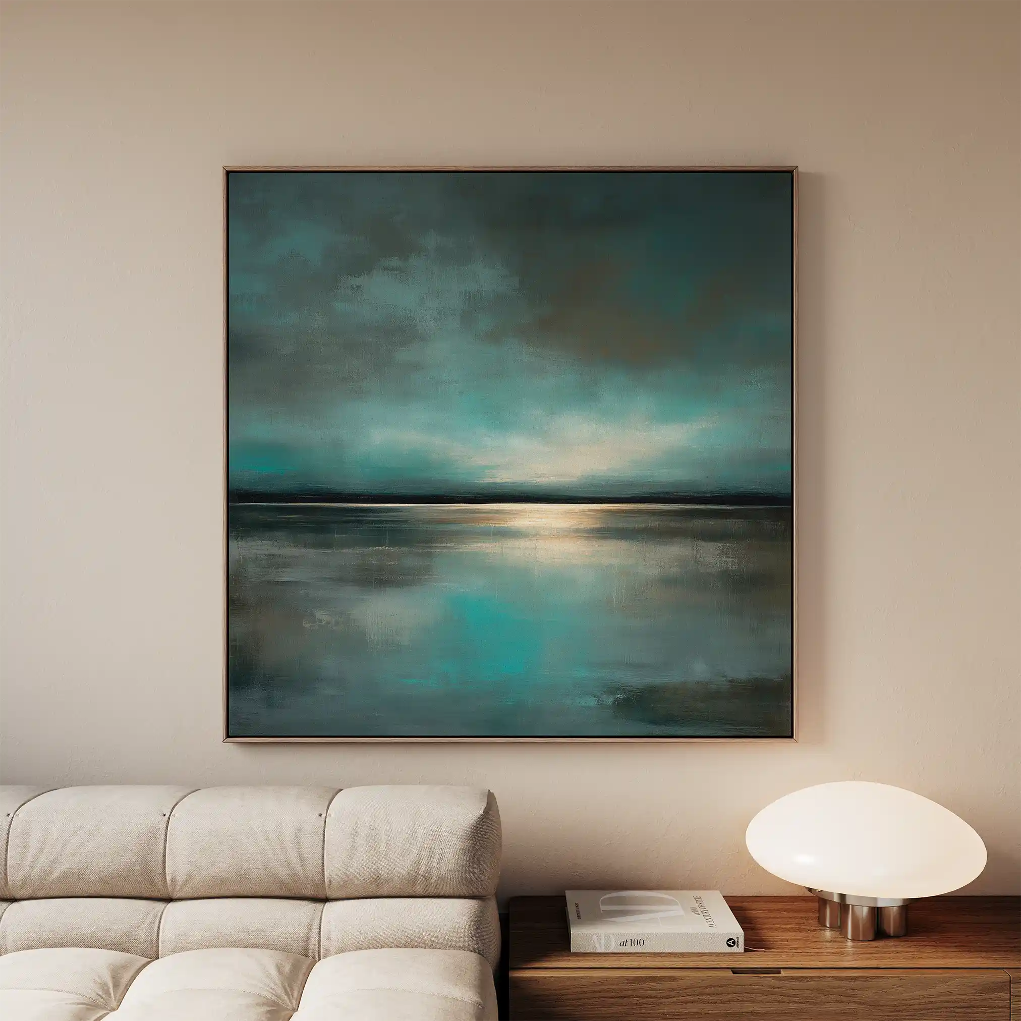 Abstract 1397 Canvas Art 60 x 60 cm / Black