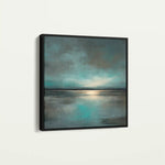 Abstract 1397 Canvas Art 60 x 60 cm / Black