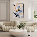 Floral 1397 Canvas Art 18" x 24" / 45 x 60 cm / Black