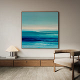Abstract 1398 Canvas Art 16" x 16" / 40 x 40 cm / Black