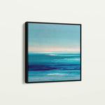 Abstract 1398 Canvas Art 16" x 16" / 40 x 40 cm / Black