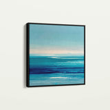 Abstract 1398 Canvas Art 16" x 16" / 40 x 40 cm / Black