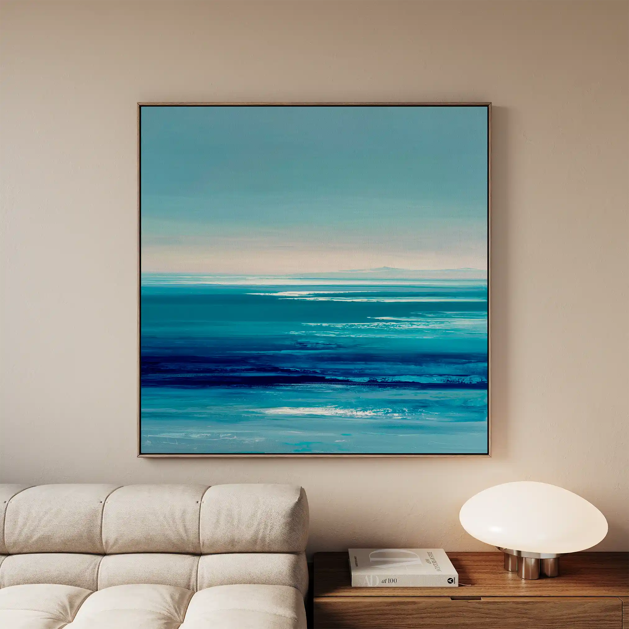 Abstract 1398 Canvas Art 60 x 60 cm / Black