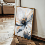 Floral 1398 Canvas Art 18" x 24" / 45 x 60 cm / Black