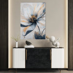 Floral 1398 Canvas Art 18" x 24" / 45 x 60 cm / Black