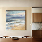 Abstract 1399 Canvas Art 16" x 16" / 40 x 40 cm / Black