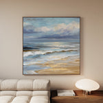 Abstract 1399 Canvas Art 16" x 16" / 40 x 40 cm / Black