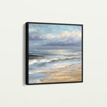 Abstract 1399 Canvas Art 16" x 16" / 40 x 40 cm / Black