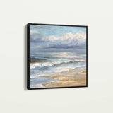 Abstract 1399 Canvas Art 16" x 16" / 40 x 40 cm / Black