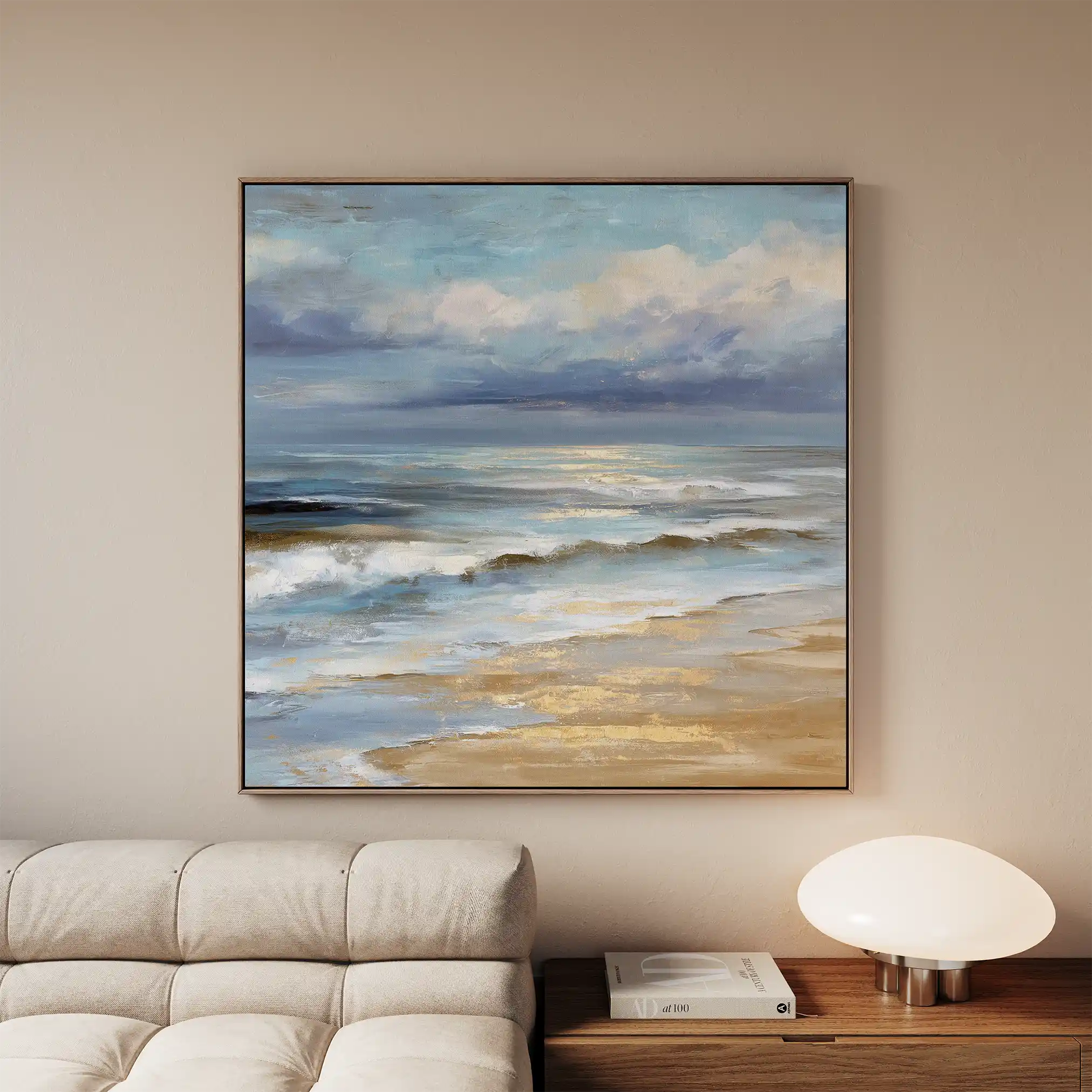 Abstract 1399 Canvas Art 60 x 60 cm / Black