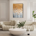Floral 1399 Canvas Art 18" x 24" / 45 x 60 cm / Black