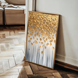 Floral 1399 Canvas Art 18" x 24" / 45 x 60 cm / Black