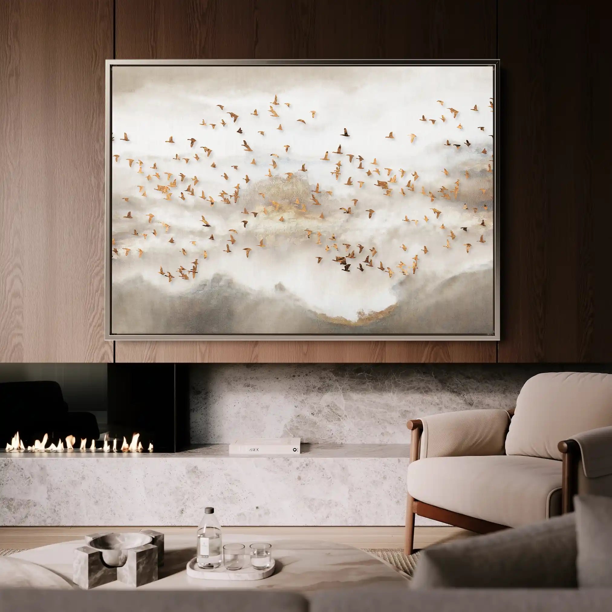 Abstract 140 Canvas Art 60 x 40 cm / Black