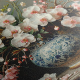 Floral 140 Canvas Art 18" x 24" / 45 x 60 cm / Black
