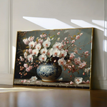 Floral 140 Canvas Art 60 x 40 cm / Black