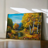 Landscape 140 Canvas Art 18" x 24" / 45 x 60 cm / Black