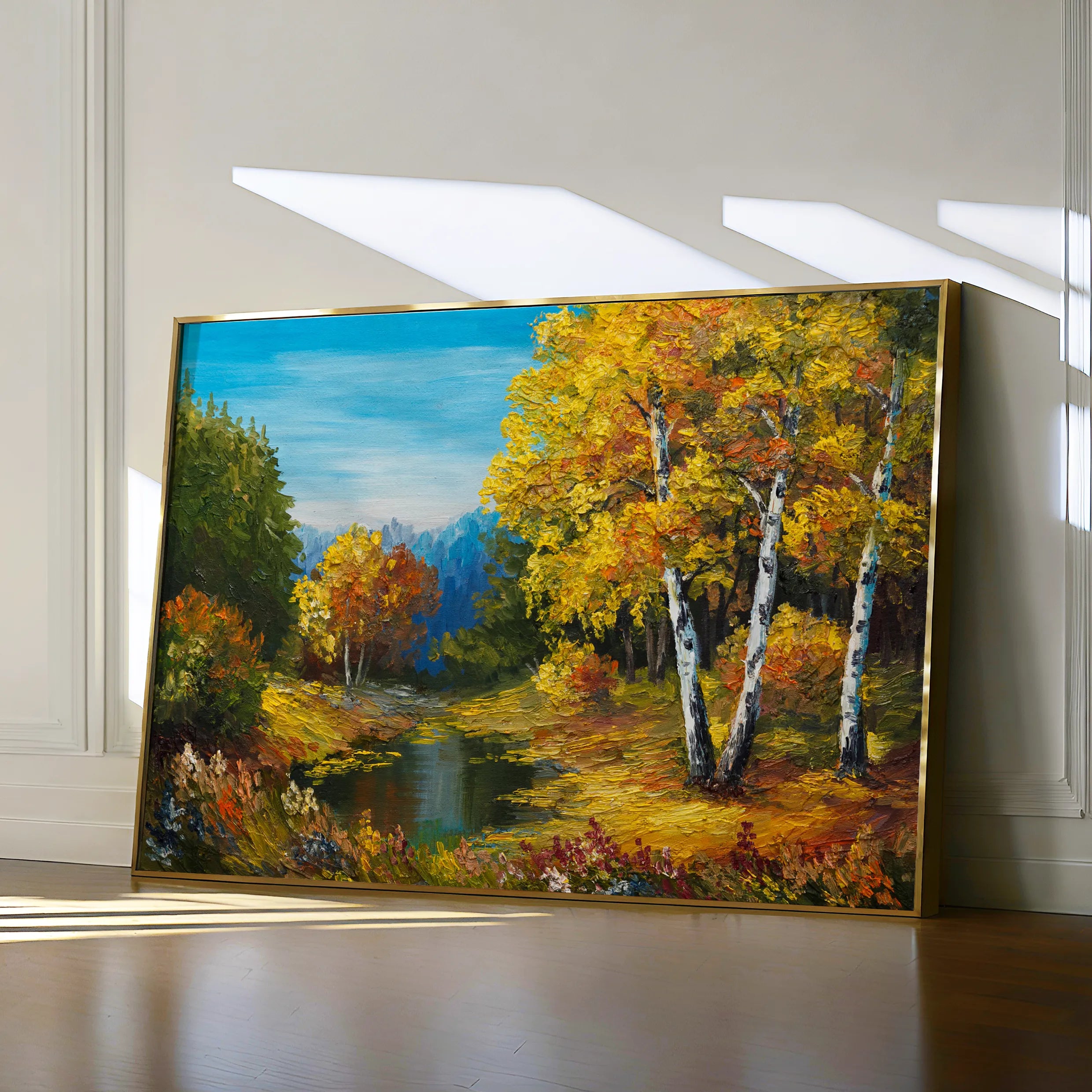 Landscape 140 Canvas Art 18" x 24" / 45 x 60 cm / Black