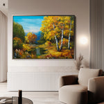 Landscape 140 Canvas Art 18" x 24" / 45 x 60 cm / Black