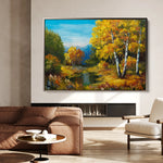 Landscape 140 Canvas Art 18" x 24" / 45 x 60 cm / Black