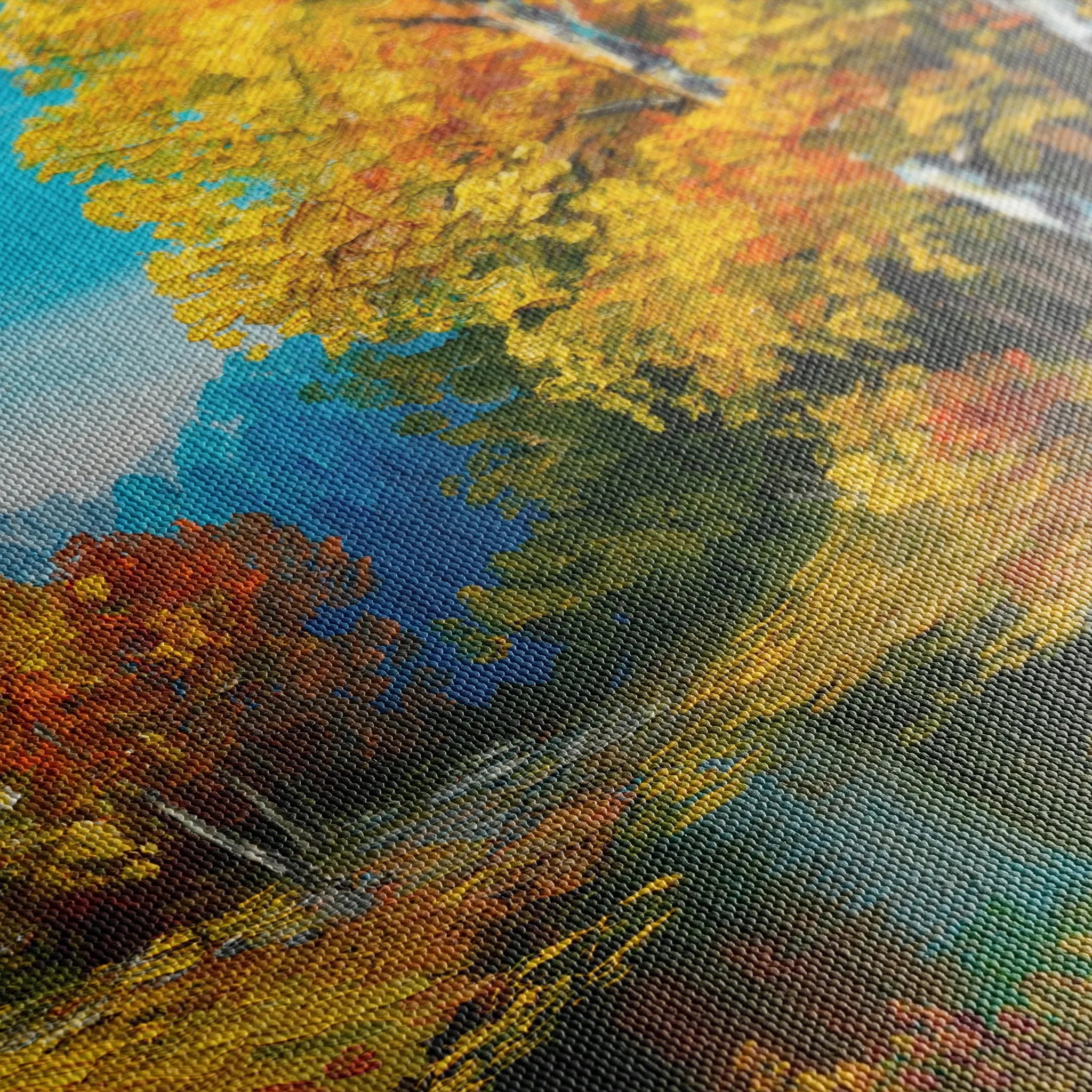 Landscape 140 Canvas Art 18" x 24" / 45 x 60 cm / Black