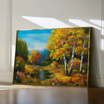 Landscape 140 Canvas Art 60 x 40 cm / Black