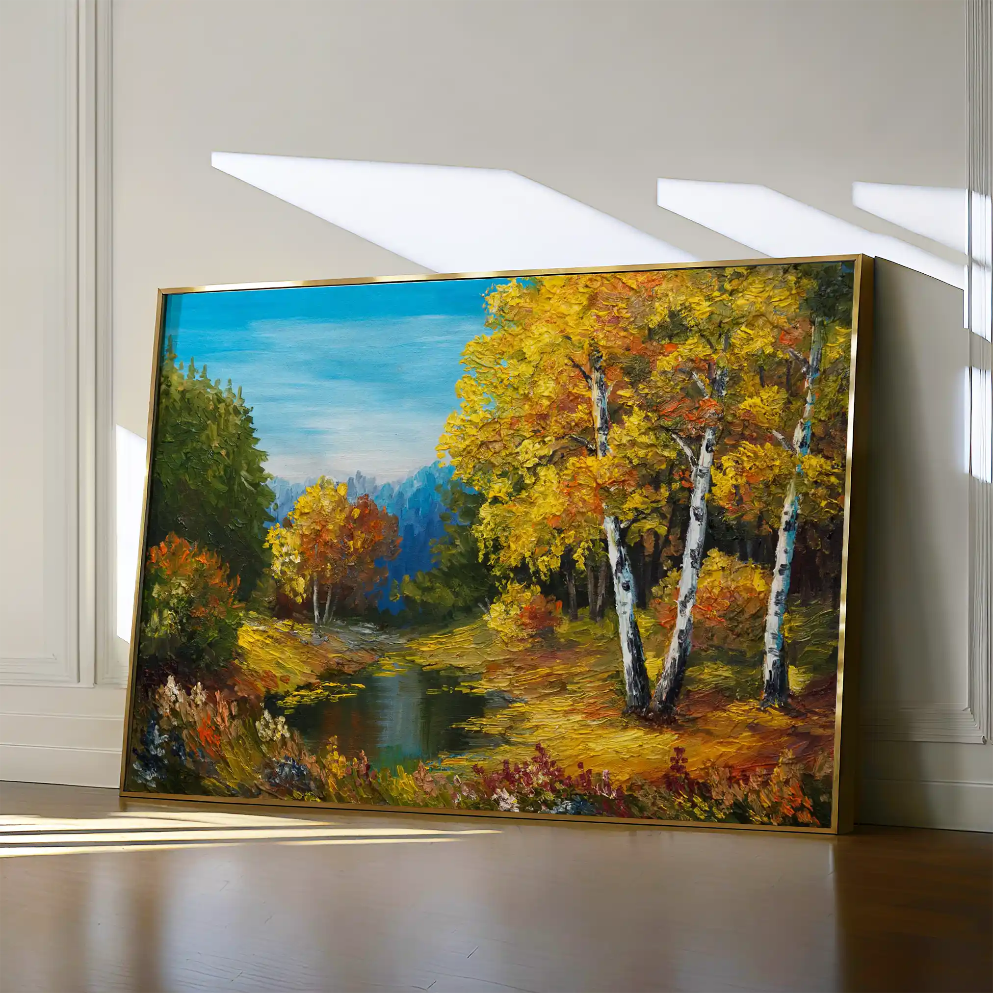 Landscape 140 Canvas Art 60 x 40 cm / Black