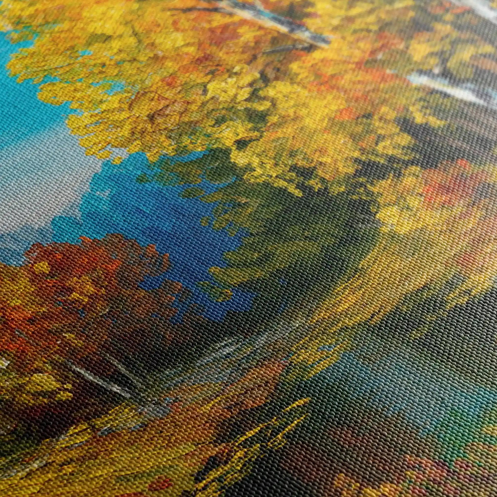 Landscape 140 Canvas Art 60 x 40 cm / Black