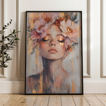 Portrait 140 Canvas Art 18" x 24" / 45 x 60 cm / Black