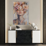 Portrait 140 Canvas Art 18" x 24" / 45 x 60 cm / Black